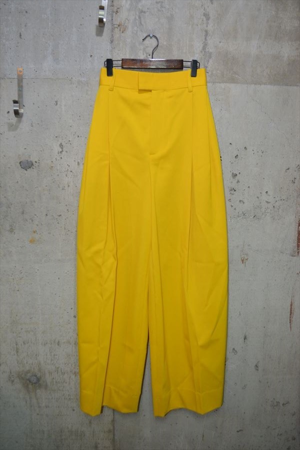 ボッテガヴェネタ BOTTEGAVENETA ワイド タック スラックス パンツ 38 649849V0B20 C-EPBV-2020-1408 D7392拍卖