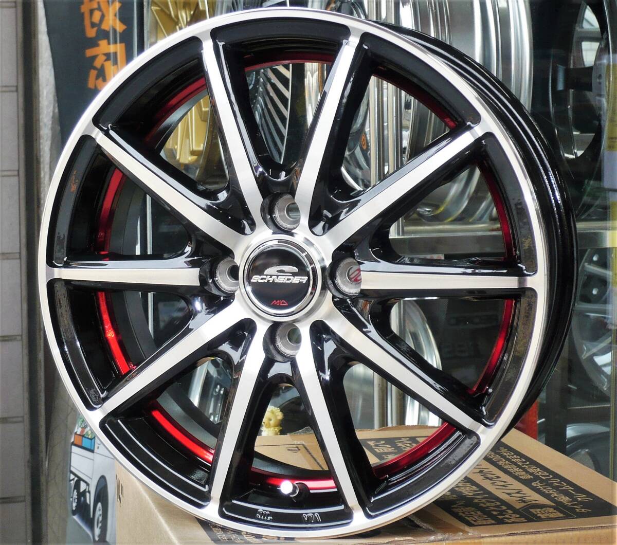 税込! LA650S/LA660S系 タント用ホイール 「シュナイダーSX2」 新品1台分拍卖