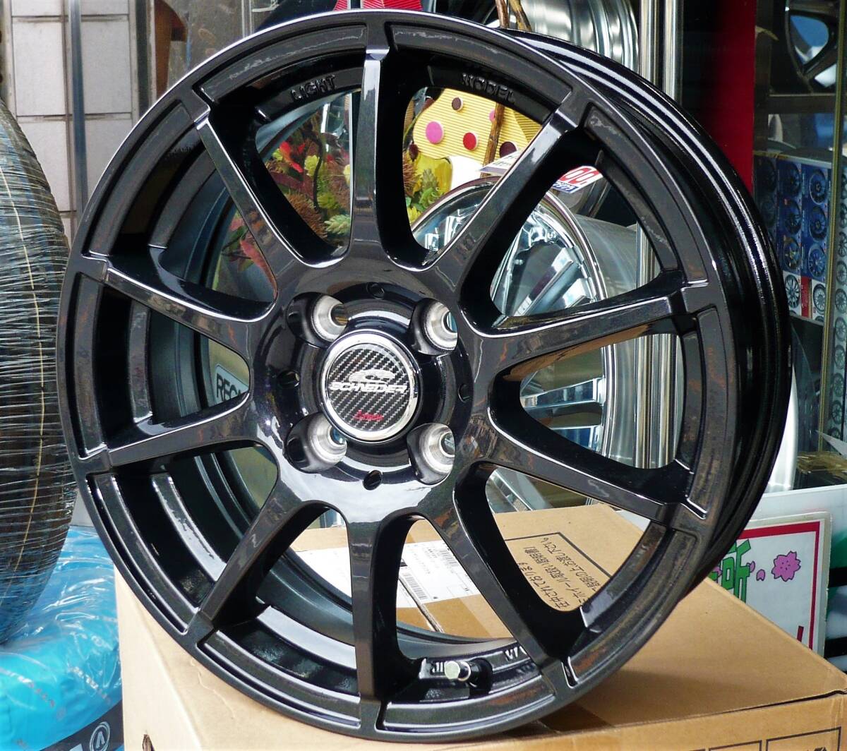 税込! ZC43S/ZC53S/ZD53S系 スイフト・ハイブリッド用 軽量ホイール 「シュナイダー STAG」 新品1台分拍卖