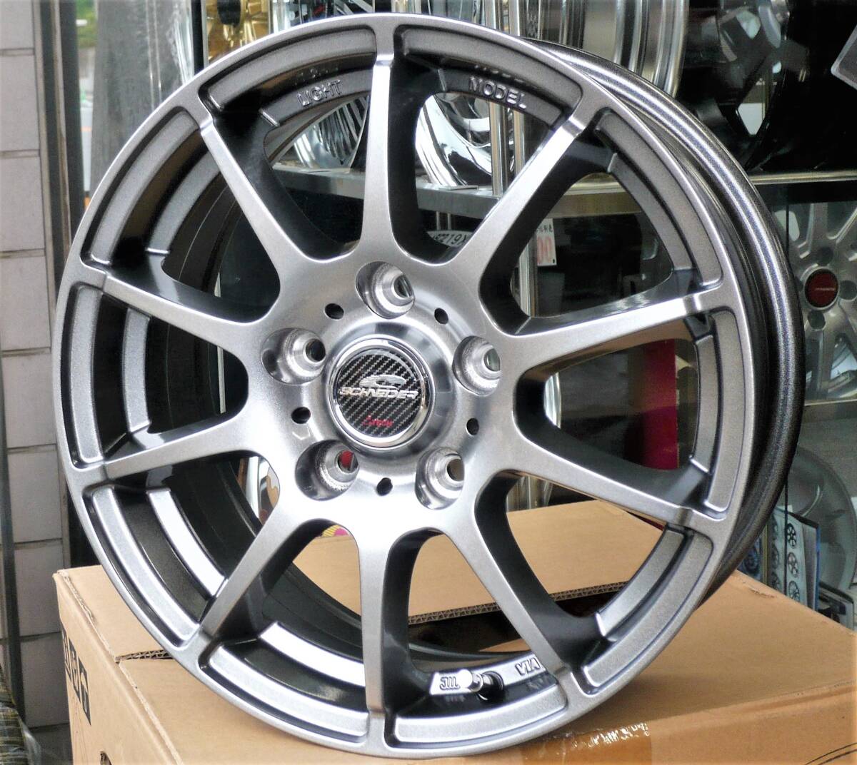 税込! TB17系 シルフィー用 ホイール軽量ホイール 「シュナイダー STAG」 新品1台分拍卖