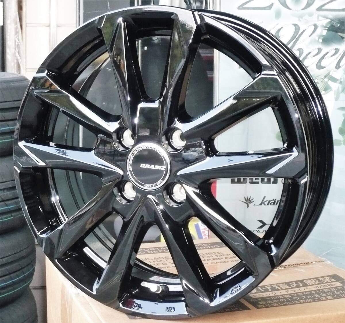 税込! GB3/GB4/GP3系 フリード用 ホイール 「クレイシズ GC36F」BK 新品1台分拍卖