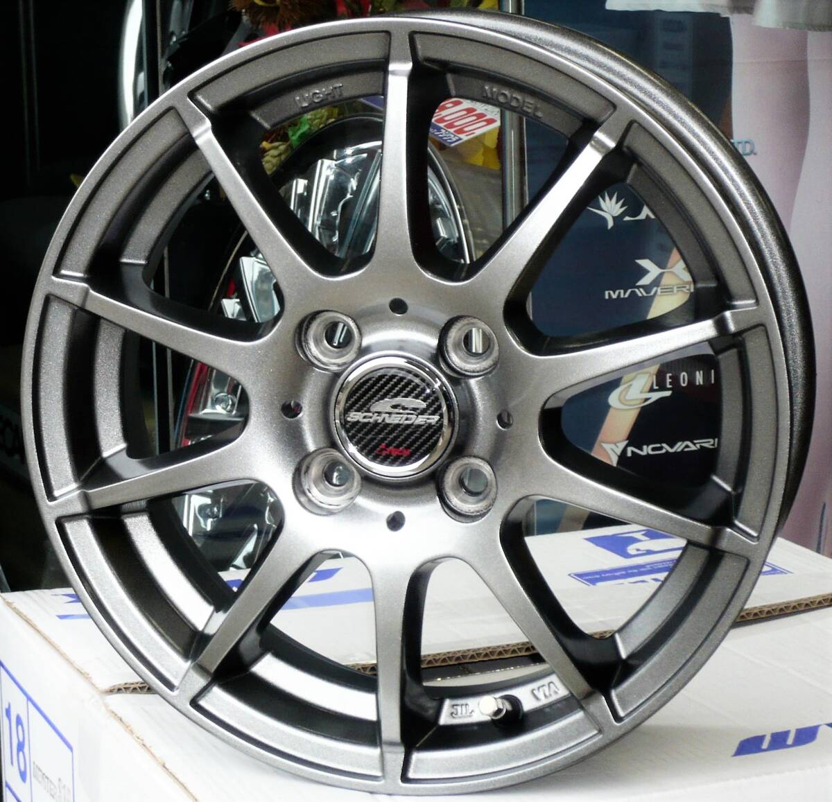 税込! LA300S/LA310S系 ミラ イース用 軽量ホイール 「シュナイダーSTAG」 新品1台分拍卖