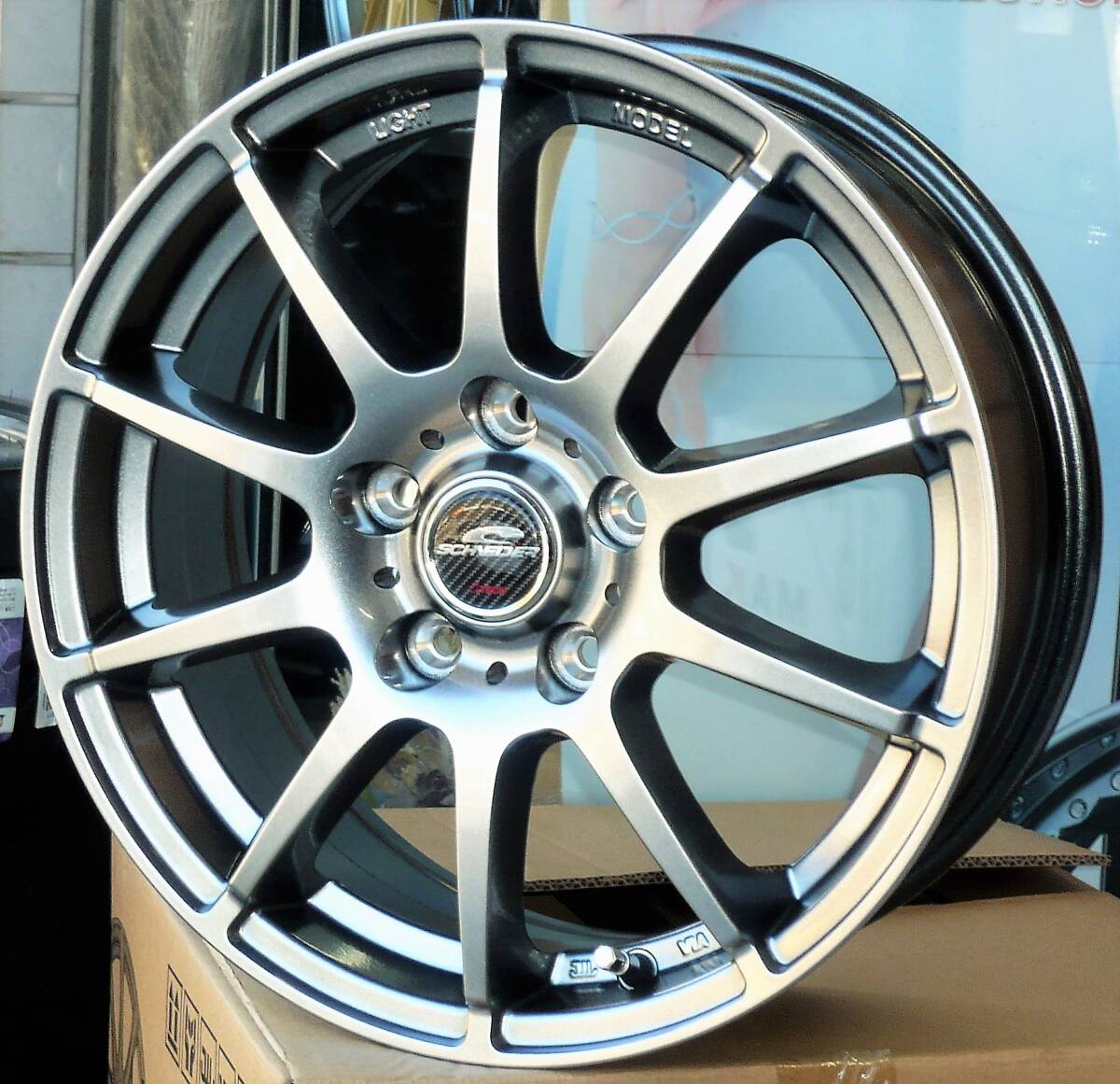 税込! RK系 ステップワゴン用 軽量ホイール 「シュナイダーSTAG」 新品1台分拍卖