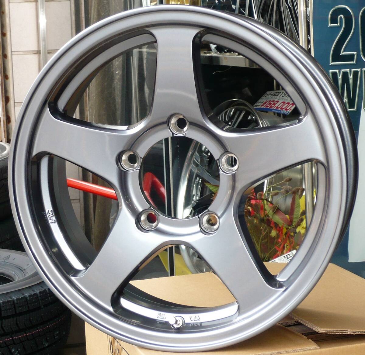 税込! JB64W/JB23W/JA22W/JA12W系 ジムニー用ホイール 「オフパフォーマーRT5N+Ⅱ」 新品1台分拍卖