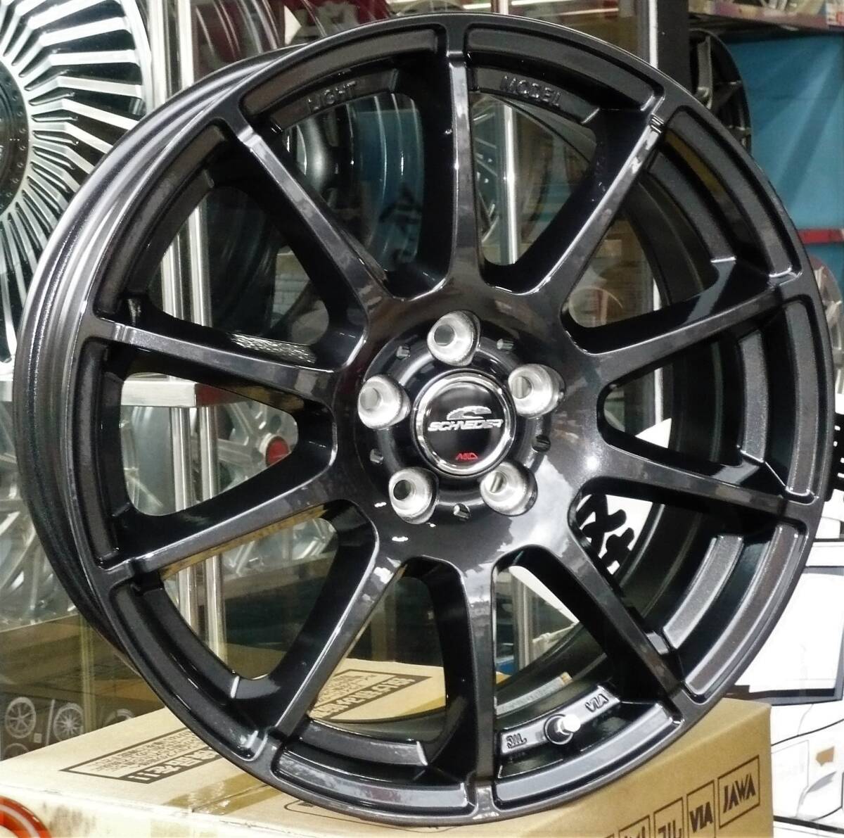 税込! YA系 エクシーガ用 軽量ホイール 「シュナイダーSTAG」 新品1台分 YA4/YA5/YA9/YAM拍卖