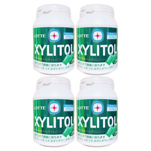 ロッテ キシリトールガム ライムミント メガボトル 290g 4個セット ボトルガム 大容量 緑のボトル拍卖