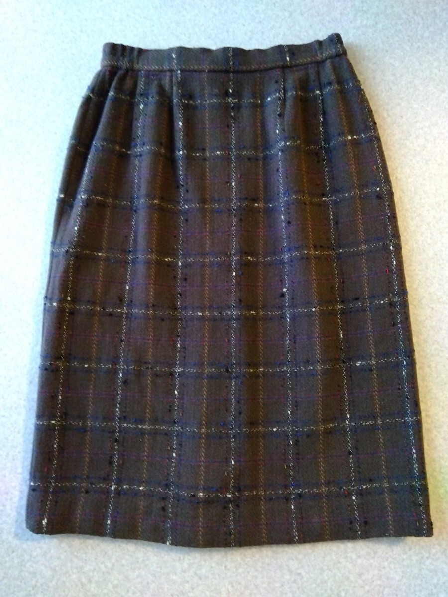 ★フランス製★フォーケット★Forquet★ツイード★ スカート★拍卖