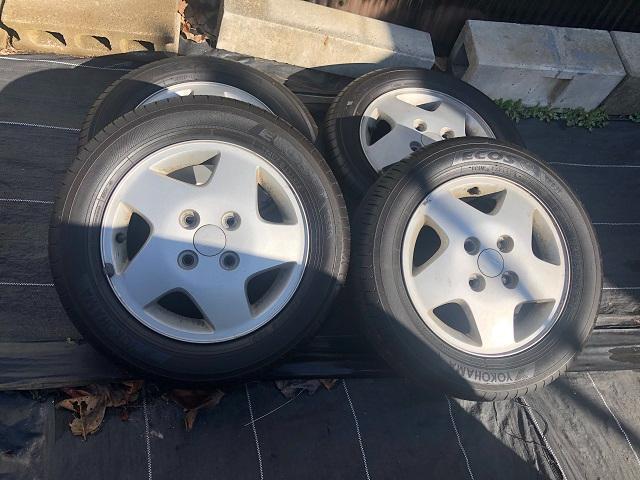 期間限定価格 日本製 スズキ 純正 ワゴンR PCD100 155/65R13 4穴 4H ホイール タイヤ 4本 セット 埼玉拍卖