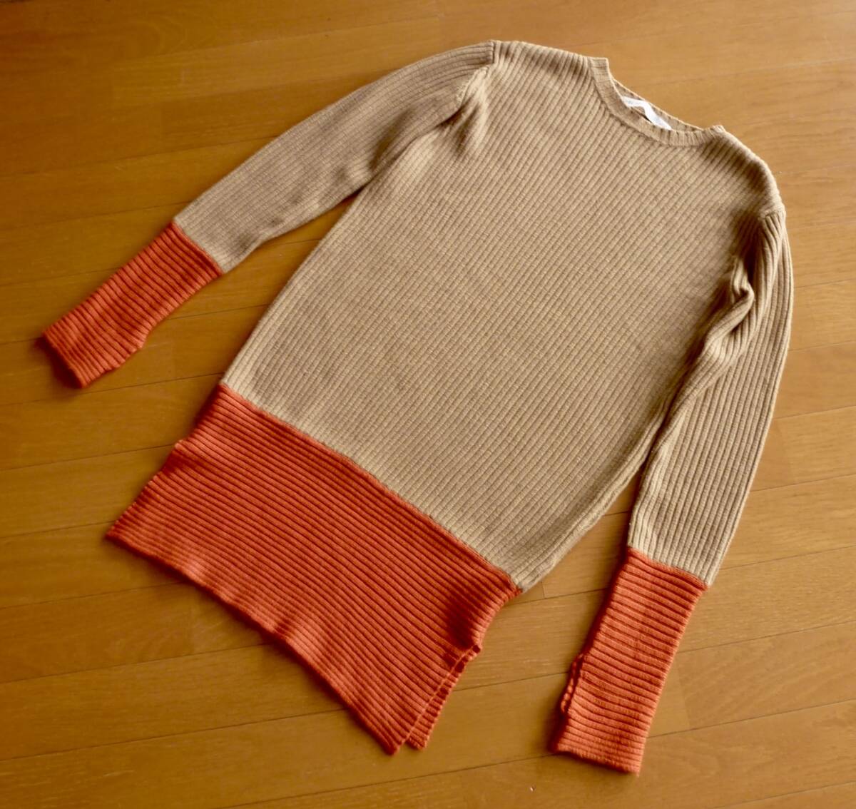 JOHN LAWRENCE SULLIVAN ジョンローレンスサリバン リブロングニット バイカラー 即決あり!拍卖