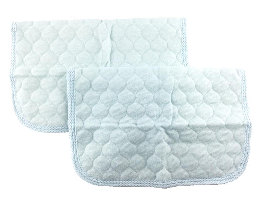 枕カバー ニットパイル生地 2枚セット 綿100% 50x60cm ブルー拍卖