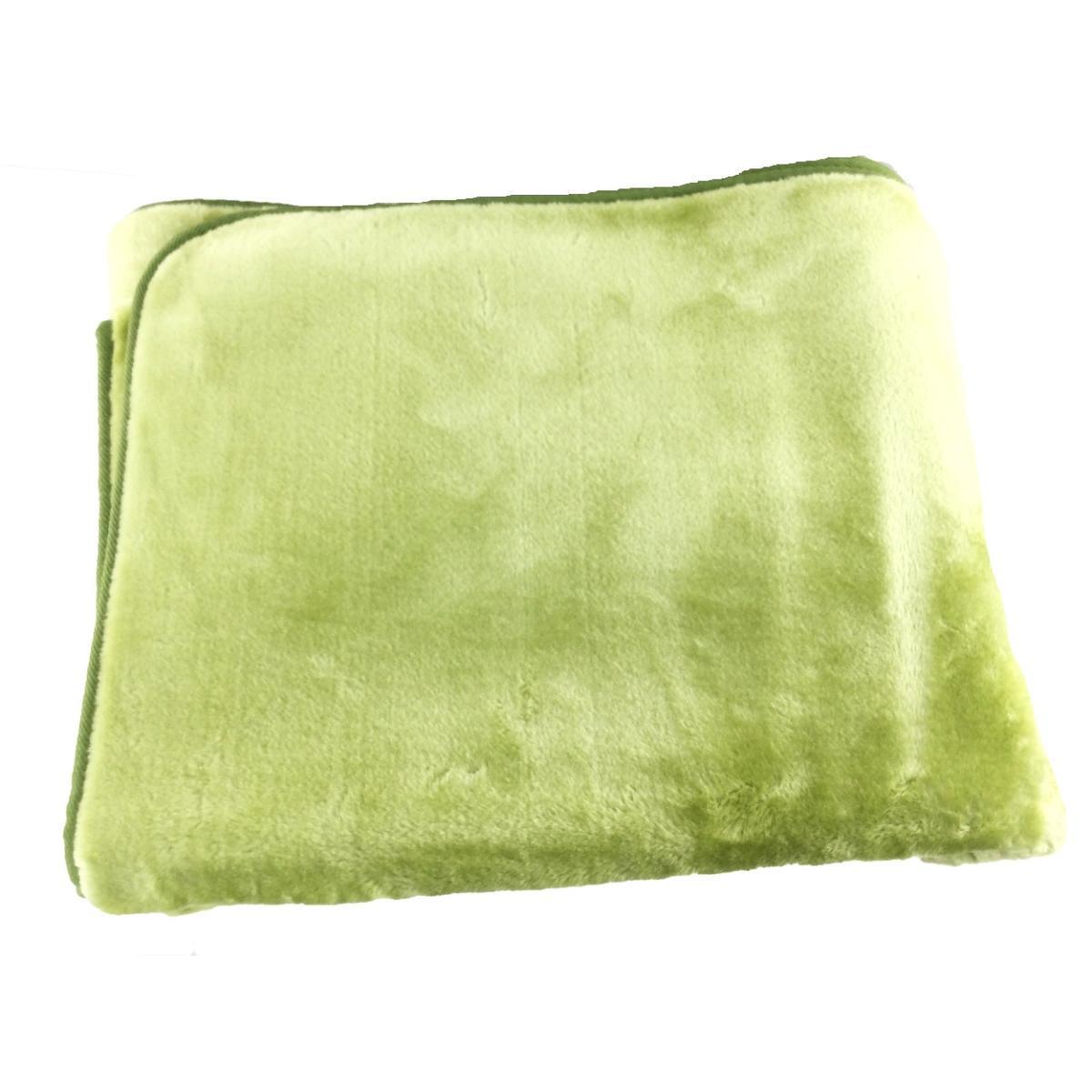 ラグ 洗える ふわふわ ミンク調 WSウェンデル ホットカーペット 床暖房対応 1畳 90x185cm グリーン拍卖