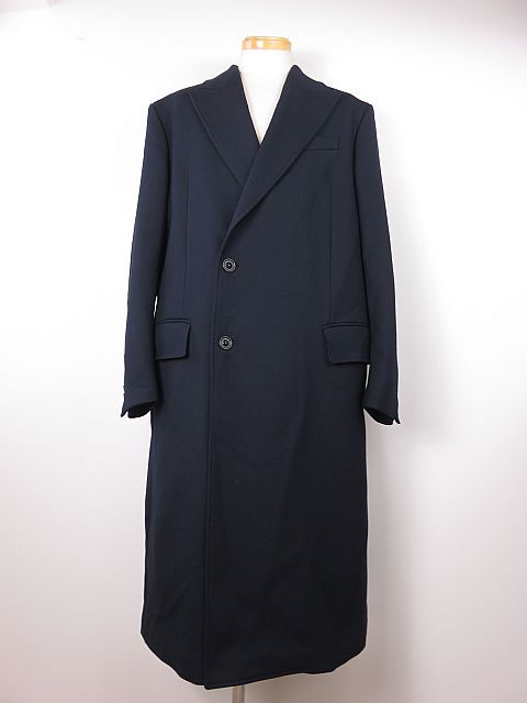 【送料無料】ZARA ザラ ロングコート チェスターコート 紺 ネイビー L拍卖
