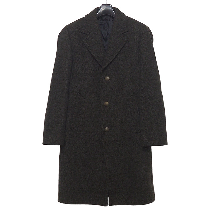 ◆ミウラ◆ アニエスベー オム agnes b. HOMME チェスターコート MZ26TU86 サイズ46 カーキ拍卖