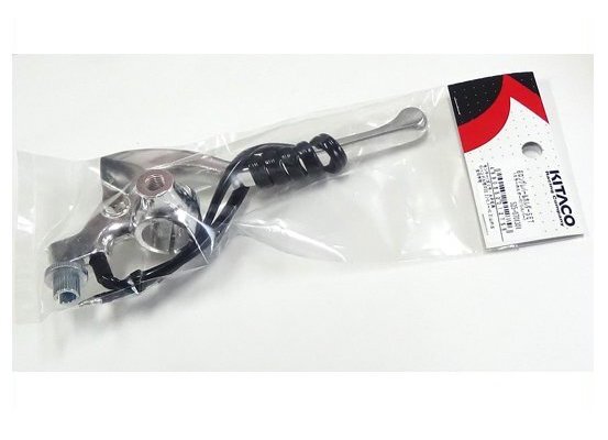 ◆キタコ 右ロングレバー&ホルダー シルバー ミラーホルダー付●525-0701301拍卖