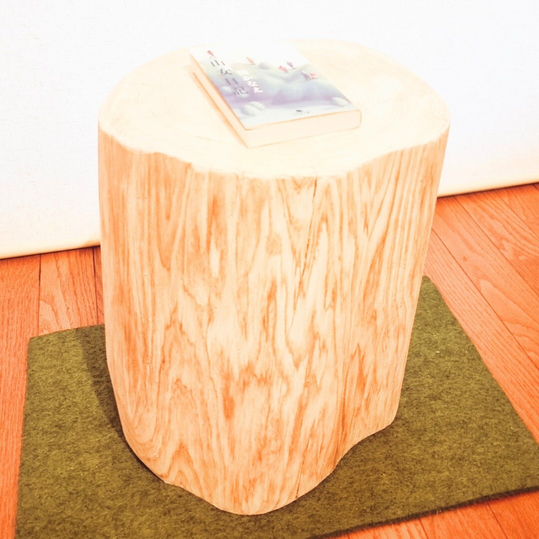 森の香り 東濃ひのき スツール テーブル 無垢無塗装 オーガニック 特大拍卖