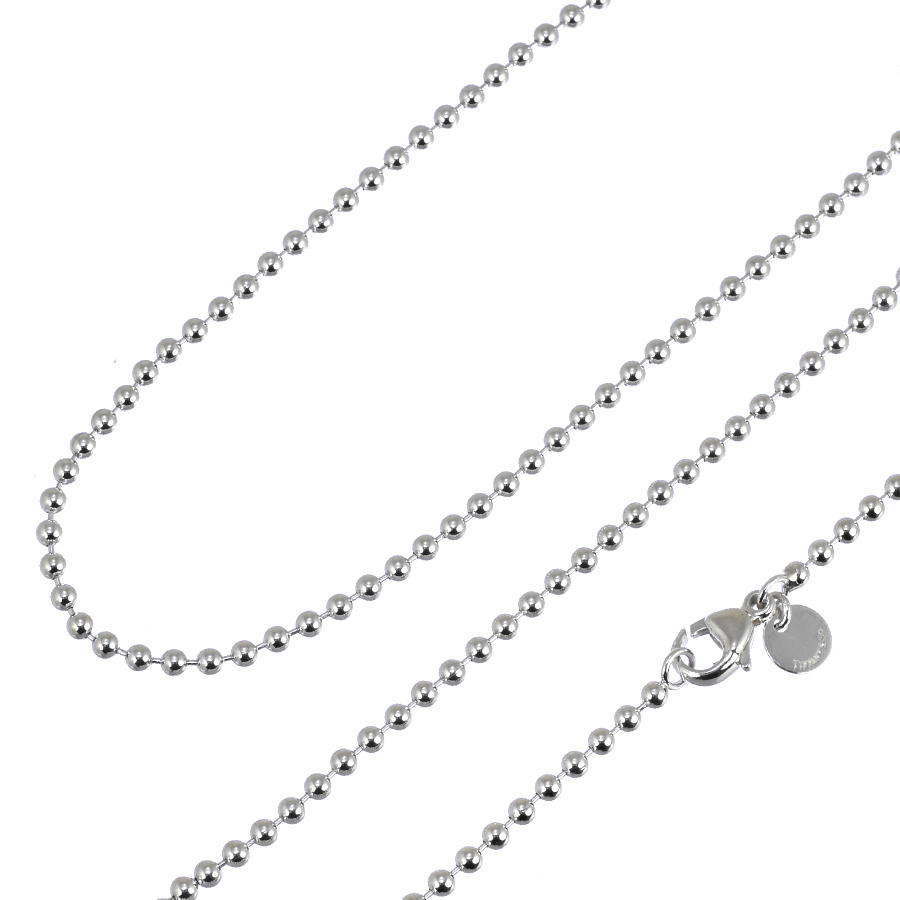 新品同様 ティファニー ボールチェーン ネックレス スターリングシルバー 925 ジュエリー アクセサリー TIFFANY&CO.拍卖