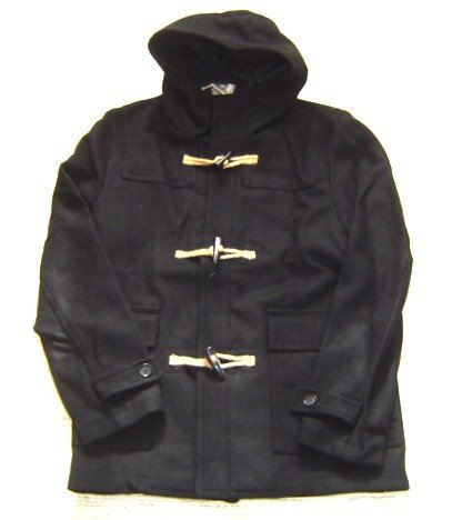 クリアランスセール 送料無料 ジョーイファクトリーJOEY FACTORY メルトン 毛 混 ダッフルコート 50354 黒 L メンズ拍卖