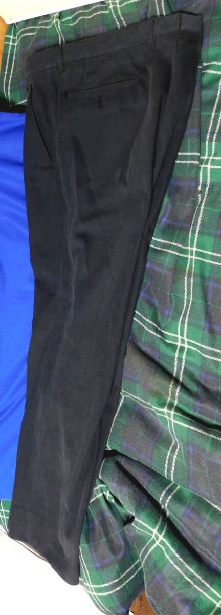 訳有 ゼニア スラックス グレーその2 おしゃれベルトループにZEGNA刻印金具 綿100% 表記サイズ56 W98・L76・総丈102 used \980拍卖