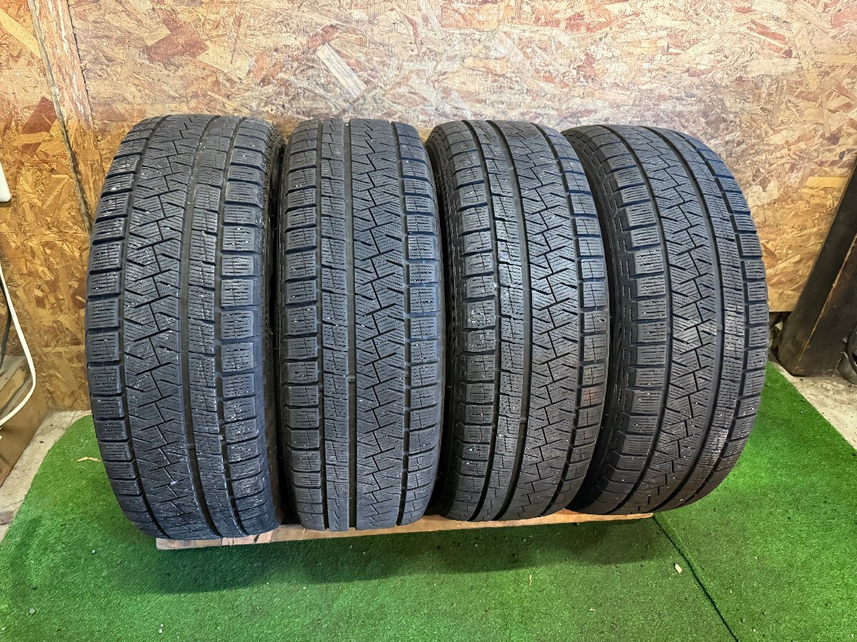 225/60R17 PIRELLI ICE ASIMMETRICO PLUS 2020年製 バリ山 スタッドレスタイヤ 4本セット K9拍卖