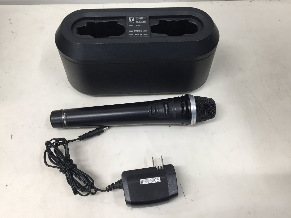 TOA ワイヤレスマイク WM-D1200 充電器 BC-2000 通電確認のみ(管2FB2ーN7)拍卖