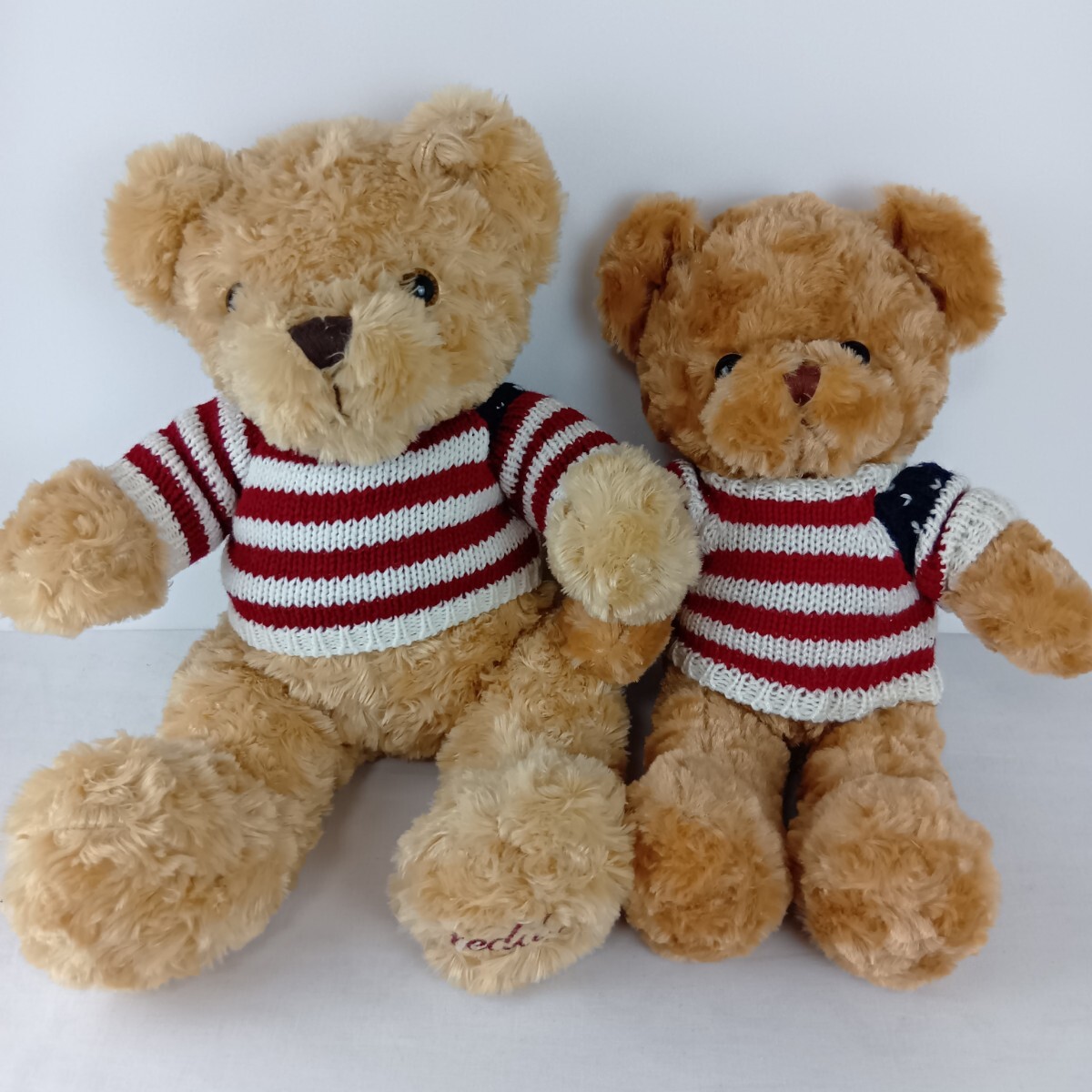 ぬいぐるみ テディベア 2体セット クマ インテリア コレクション 100サイズ拍卖