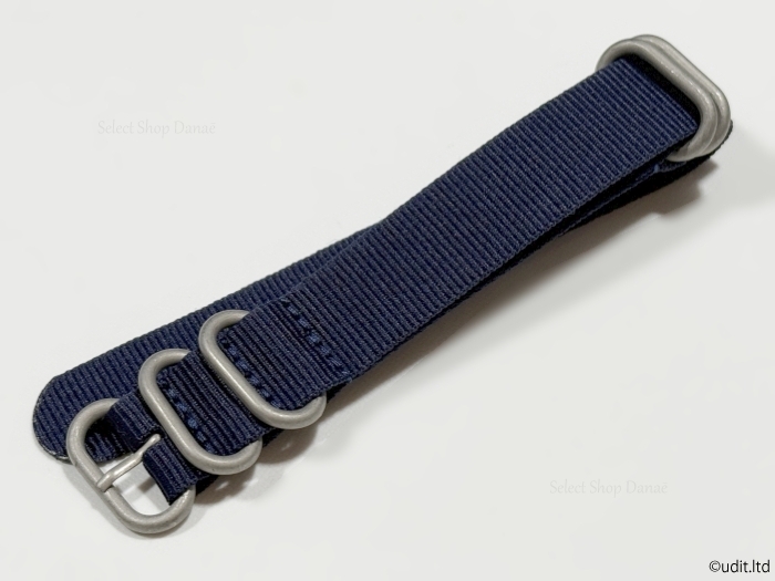 ラグ幅20mm 腕時計 NATOベルト リング ストラップ ネイビー ナイロン バンド拍卖