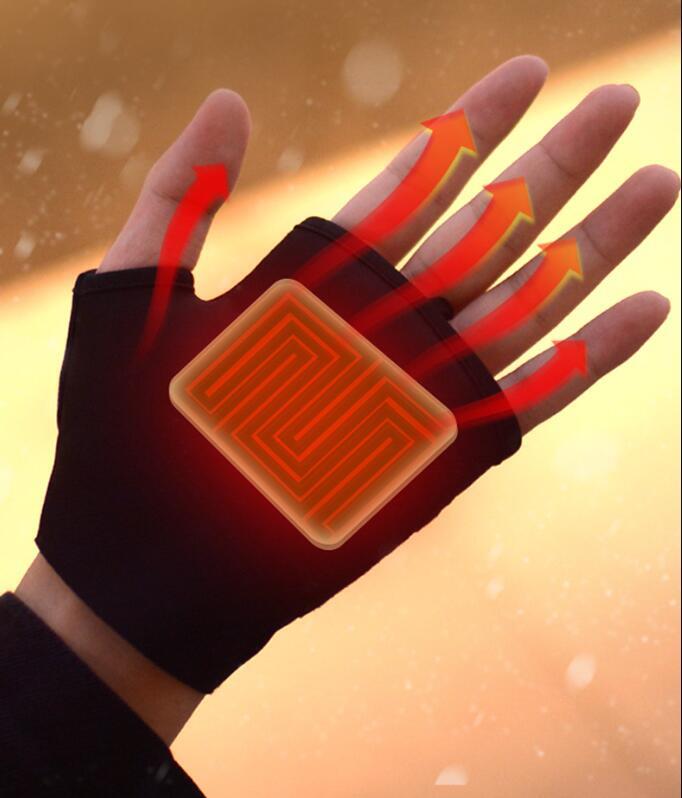 新入荷電熱手袋 電熱グローブ USB充電式 ヒーター手袋 インナーグローブ 進化版 3段温度調整 4時間連続使用 液晶画面 指なし あったか手袋拍卖