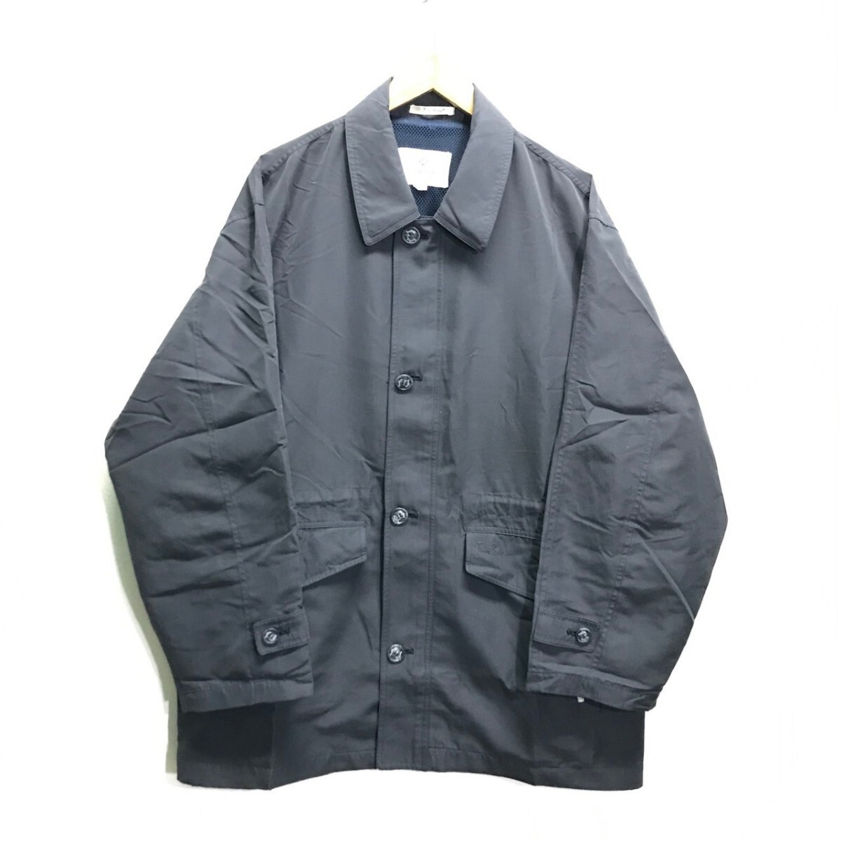 ミドルエイジのカジュアルコーデに◎【TroyBros】トロイブロス ライトアウター コート ビジネス 仕事 通勤 50代 60代 グレー L /Y23542ii拍卖