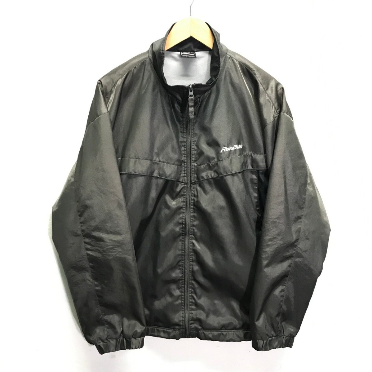 ゴルフにオススメ◎【MIZUNO】ミズノ ウィンドブレーカー アウター ナイロンジャケット RUNBIRD ランバード ジャンパー グレー L /Y23752ii拍卖
