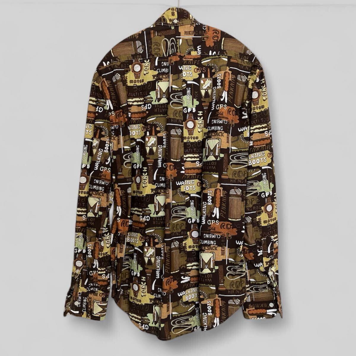 シップス 別注 米国製 ギットマンブラザーズ ヴィンテージライン ボタンダウンシャツ 長袖 総柄 Gitman Bros拍卖