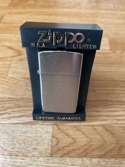 ≪新品≫ Zippo シルバーサテン スリム ジッポー拍卖