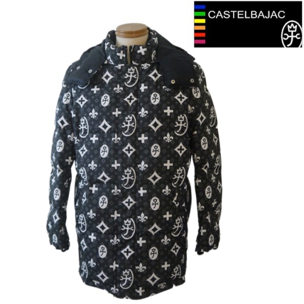 【秋冬SALE】カステルバジャック/CASTELBAJAC 秋冬物 ダウンジャケット 115-黒系 50/LLサイズ拍卖