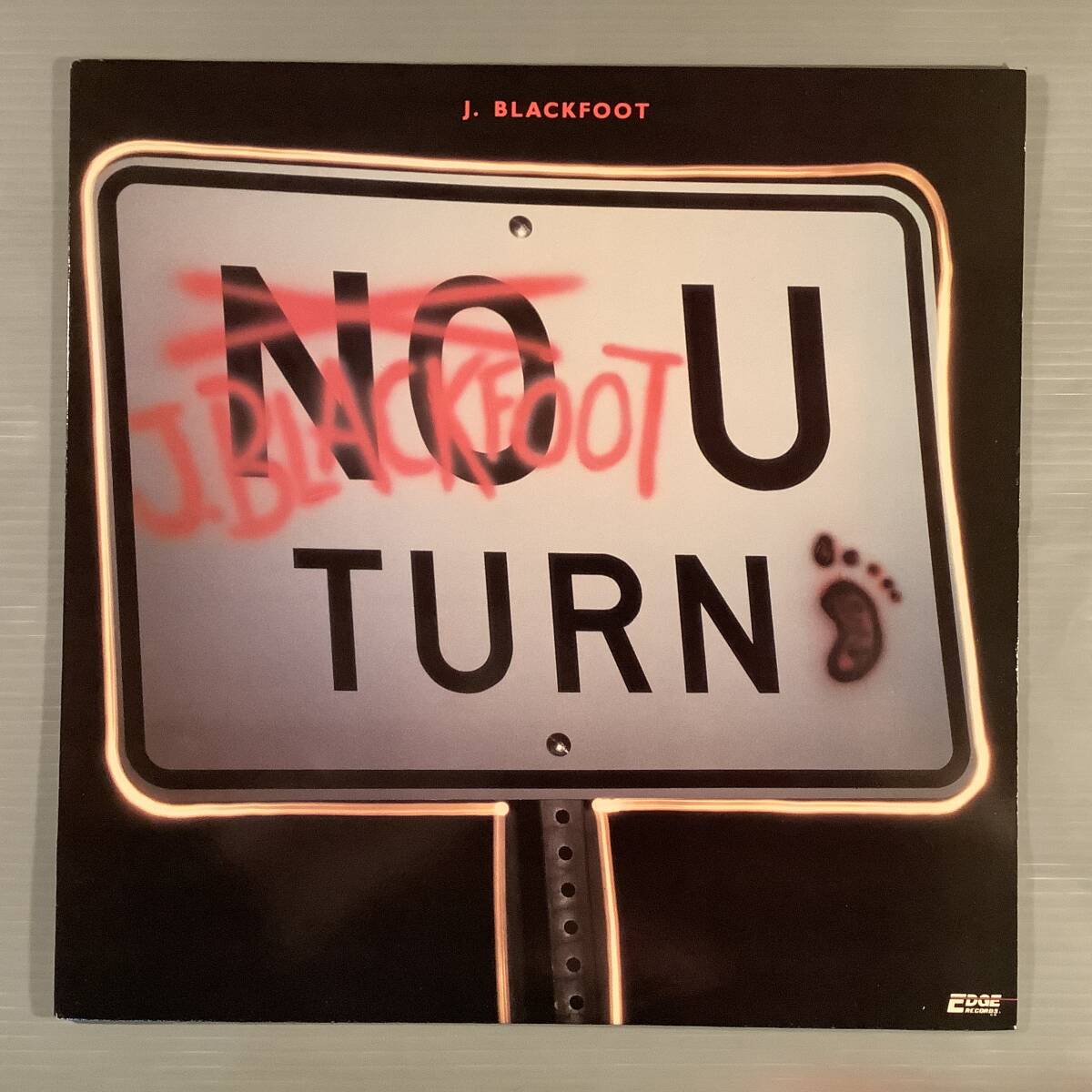 LP(米盤)●J. ブラックフット J. BLACKFOOT /NO U TURN※ソウル・チルドレンのリード・シンガーとして活躍●美品!拍卖