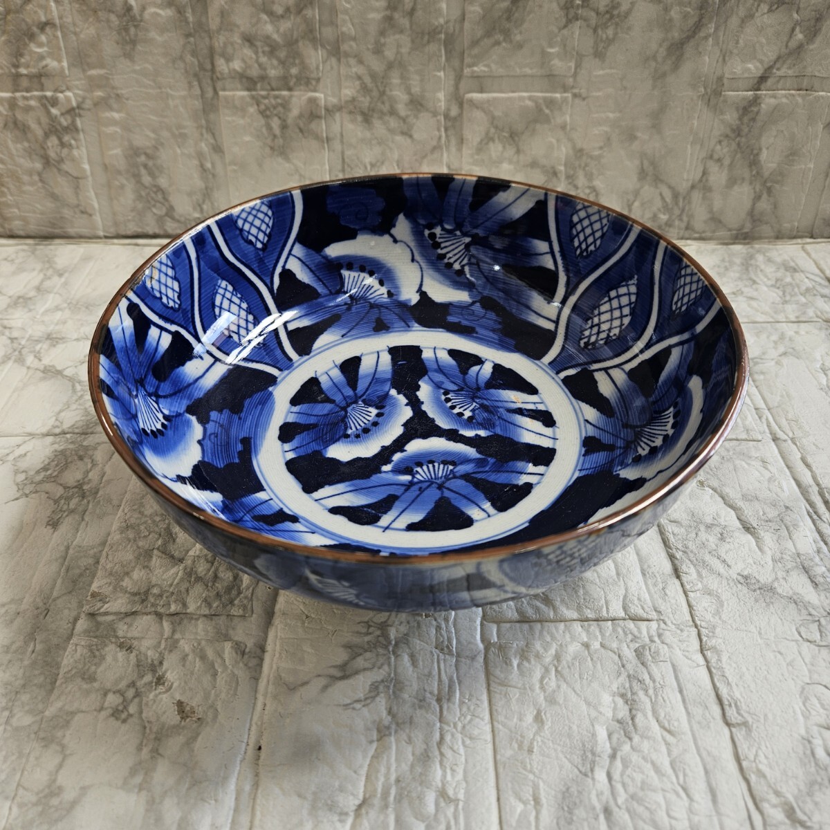 ベロ鉢 盛り皿 鉢 花柄 和食器 陶器 食器 コレクション拍卖