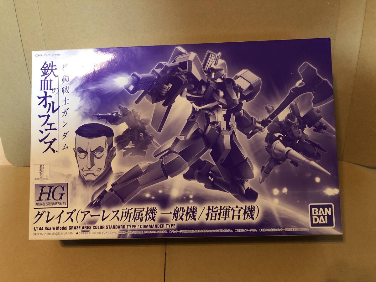 【未組立】プレミアムバンダイ限定 ガンダム鉄血のオルフェンズ HG グレイズ(アーレス所属機一般機/指揮官機) ガンプラハイグレード 1/144拍卖