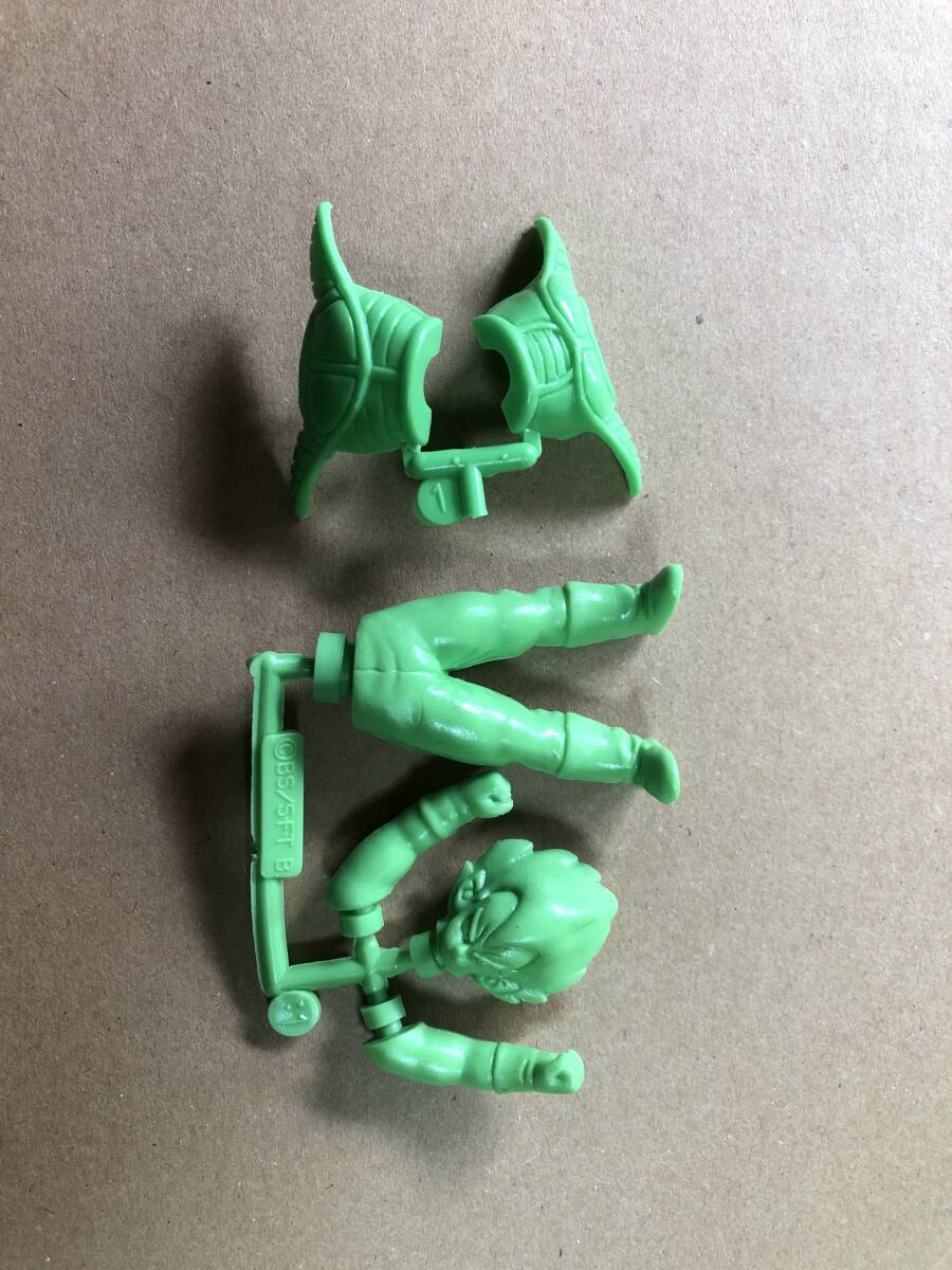 ガチャ第1弾【緑ベジータ】初代ドラゴンボールアクションスペシャル パート1 当時物 パーツ未切り離し ドラ消し シリーズNo.1拍卖