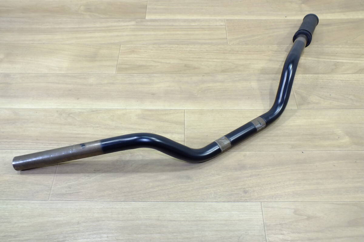 ◆ ハーレー純正 スポーツスター XL1200X/XL883N系 1インチ サテンブラックハンドル 幅73cm高さ8cmプルバック14cm 中古品拍卖