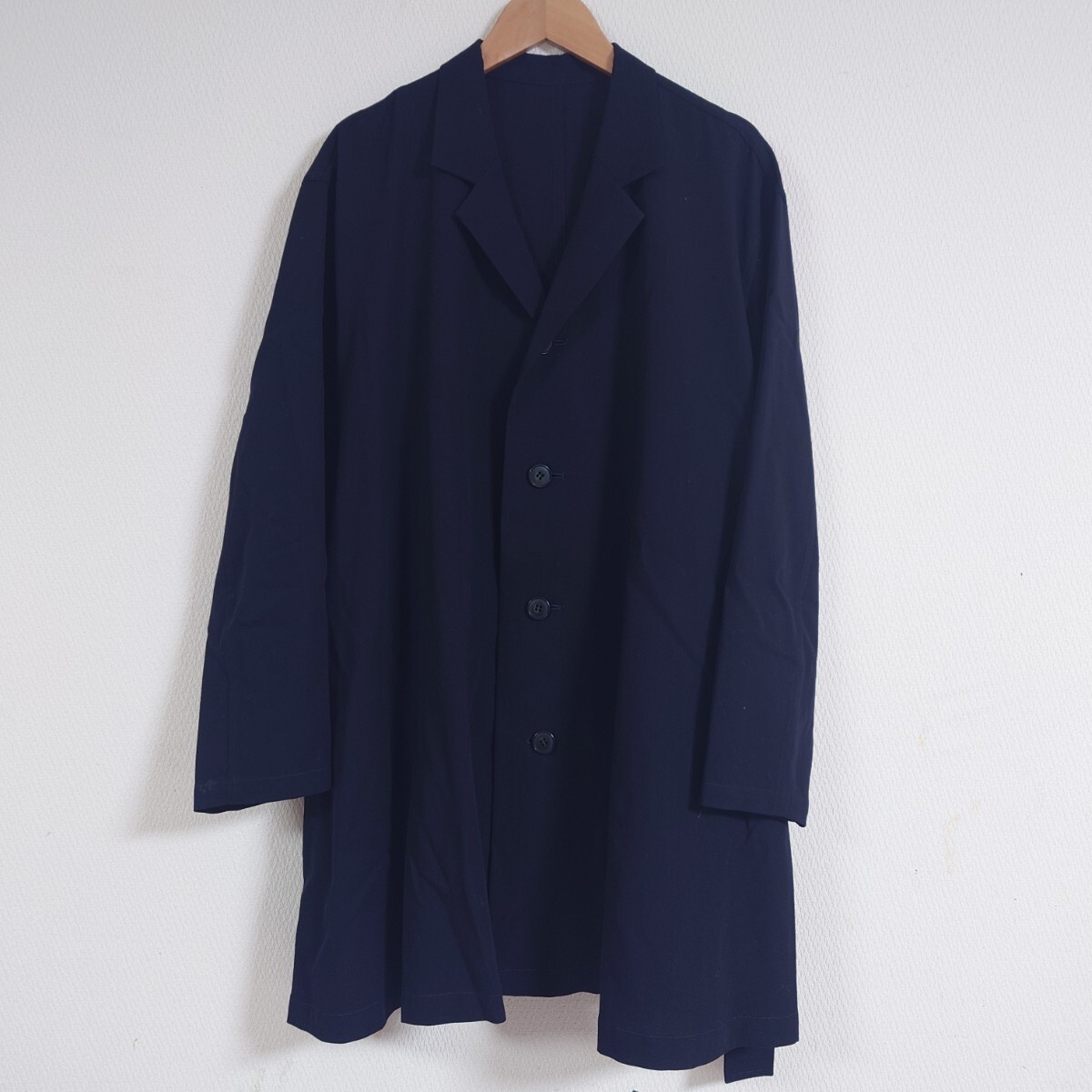 Y's ワイズ ショート チェスターコート テーラード 初期 ウール 黒 ブラック 拍卖