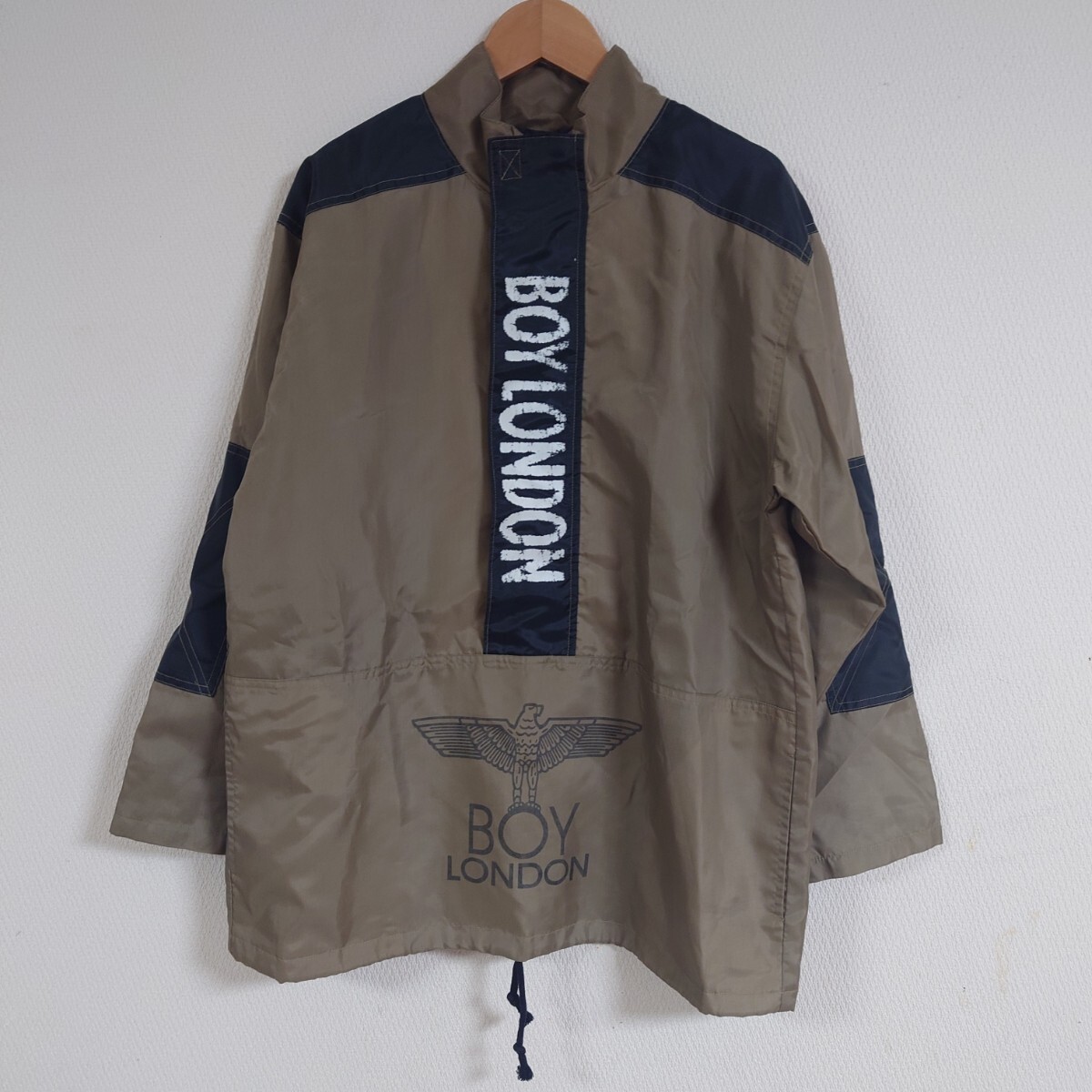 BOY LONDON ウィンドブレーカー プルオーバー ジャケット ビッグロゴ ビンテージ アウトドア拍卖