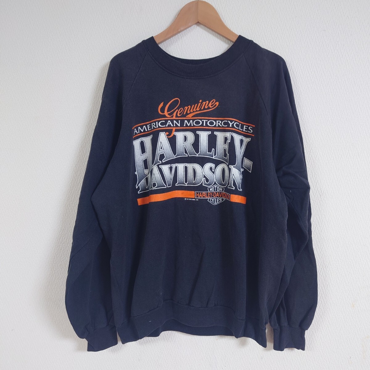 USA製 ハーレーダビッドソン スウェット 90s DAYTONA 94 黒 ブラック 50/50拍卖