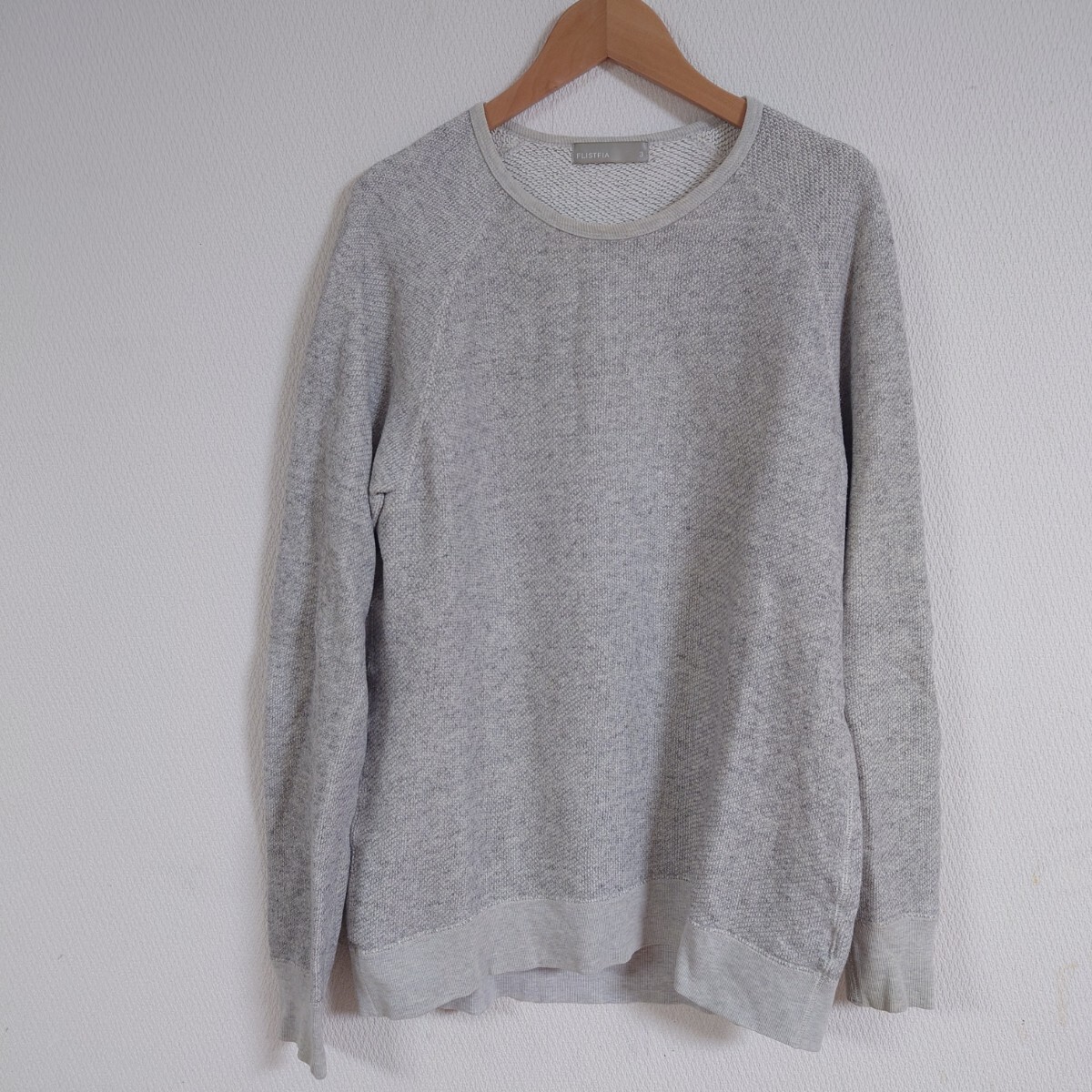 FLISTFIA フリストフィア カットソー 長袖Tシャツ パイル地 グレー コットン拍卖