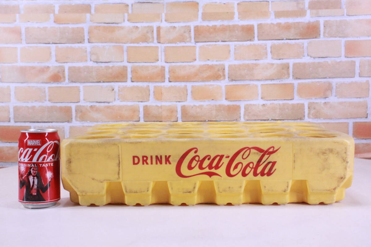 レトロ! コカ・コーラ 瓶入れ コンテナケース pakster 2407w 黄色 190/200ml用 24本入用 アンティーク 中古現状品■(W0664)拍卖