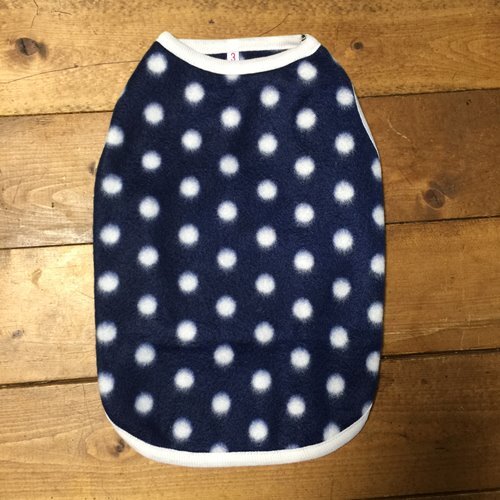 3号★送料無料・ネコポス便★昭和レトロ 水玉柄 薄手フリース拍卖