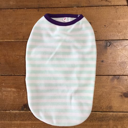 3号★送料無料・ネコポス便★昭和レトロ ストライプ柄 薄手フリース拍卖