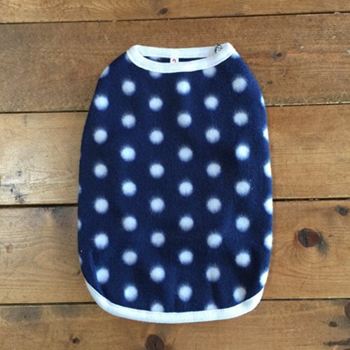 2号★送料無料・ネコポス便★昭和レトロ ドット柄 薄手フリース拍卖