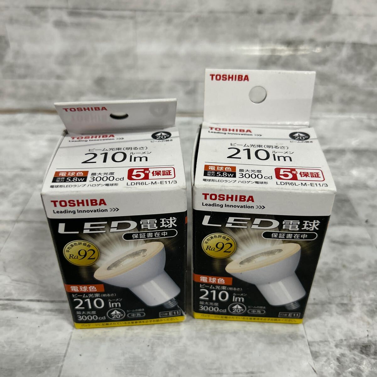 SKAM-218 ▲ LED電球 2点まとめ 東芝 TOSHIBA 未使用 保管品 電球 電球色拍卖