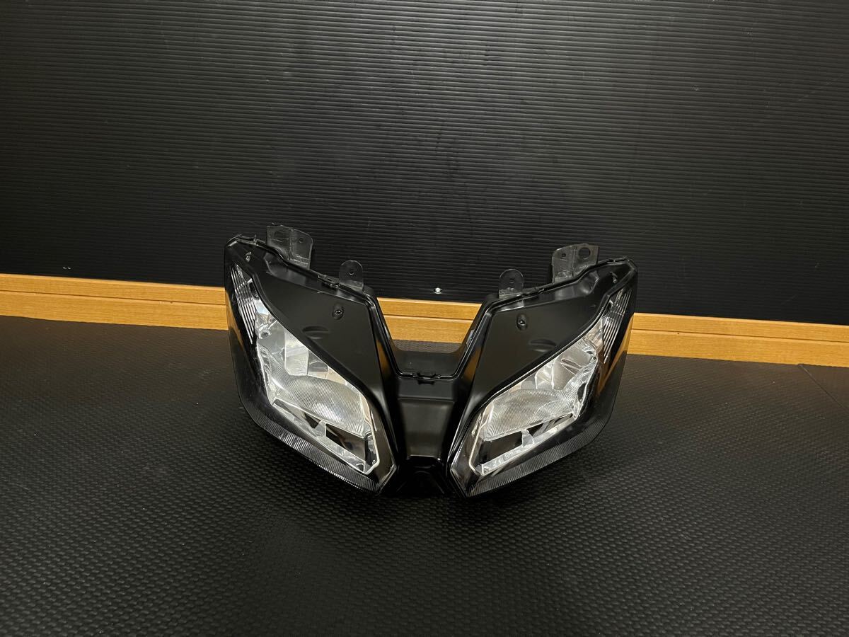 NINJA250 ニンジャ250 希少!! 美品!! 純正 ヘッドライト ヘッドランプ 破損、爪折れなし!! 純正戻し、レストア、ストックなどに!!拍卖