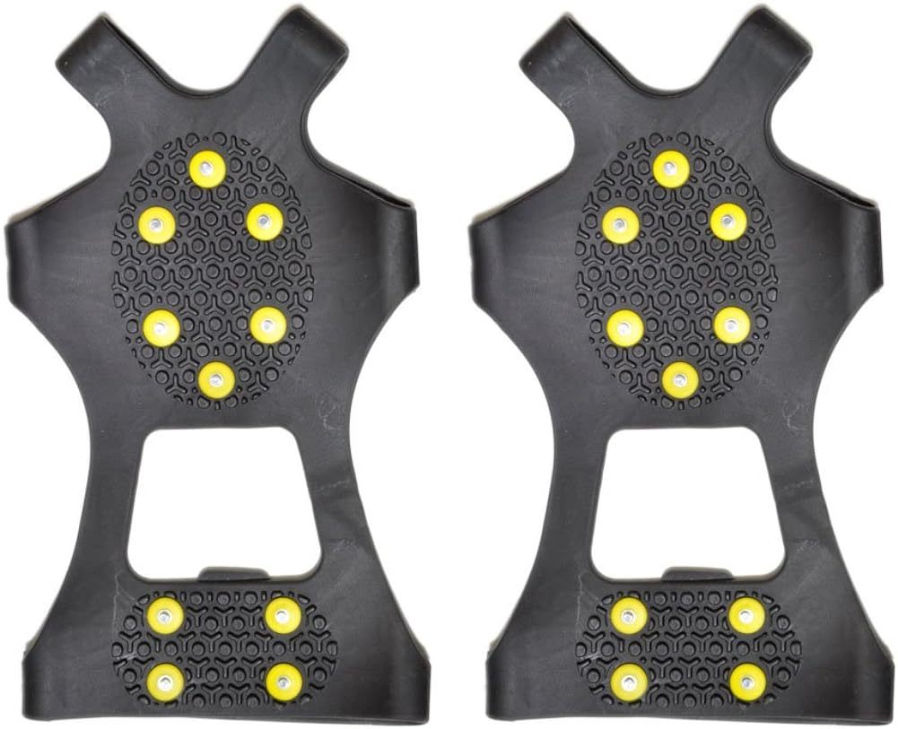 ★★靴底用滑り止めスパイク Mサイズ 23.5~26.0 cm ブラック 黒 拍卖