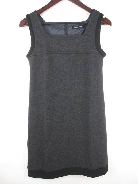 クイーンズコート QUEENS COURT ワンピース ミニ丈 ウール 1 黒 レディース D955 拍卖