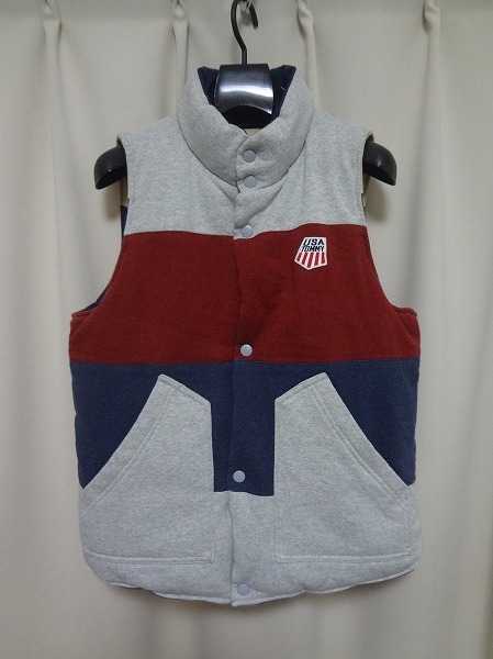 【新品】 TOMMY HILFIGER リバーシブル 中綿 ベスト ダウン コート拍卖